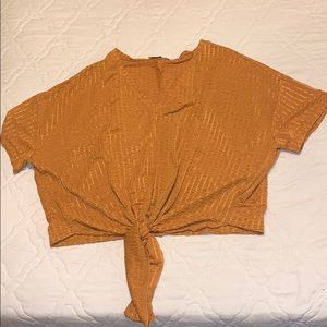 Zara Burnt orange short sleeve